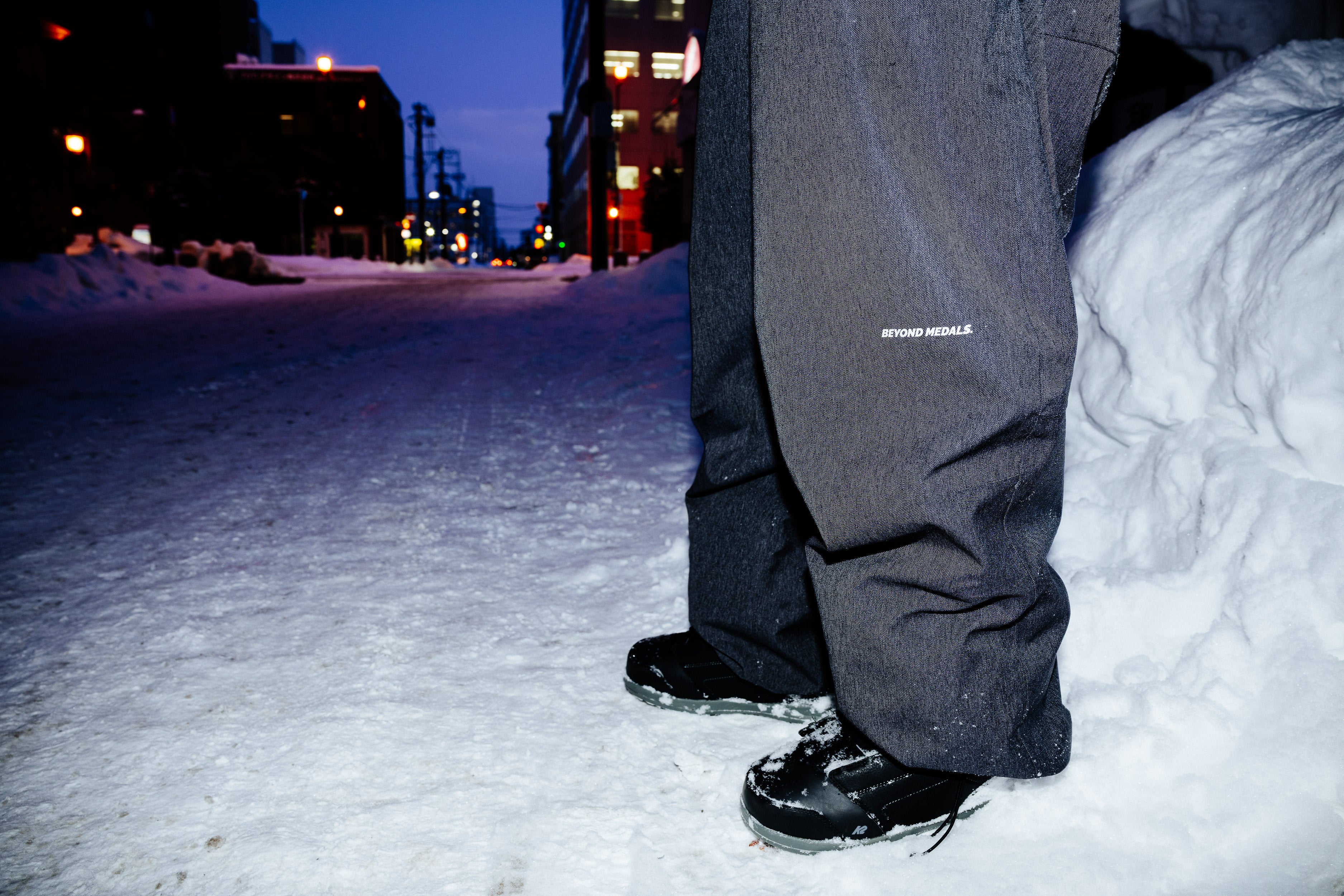 Park Snowboard Pants Denim Dark Grey