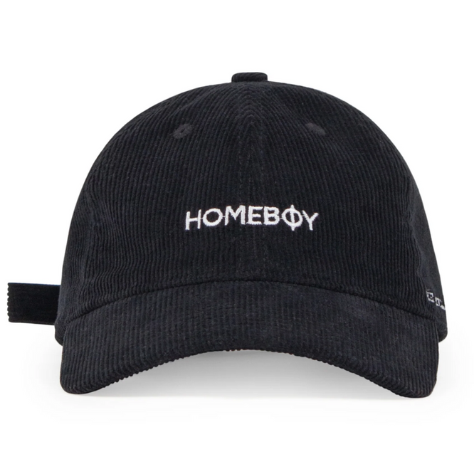 Straight Cord Dad Cap Black