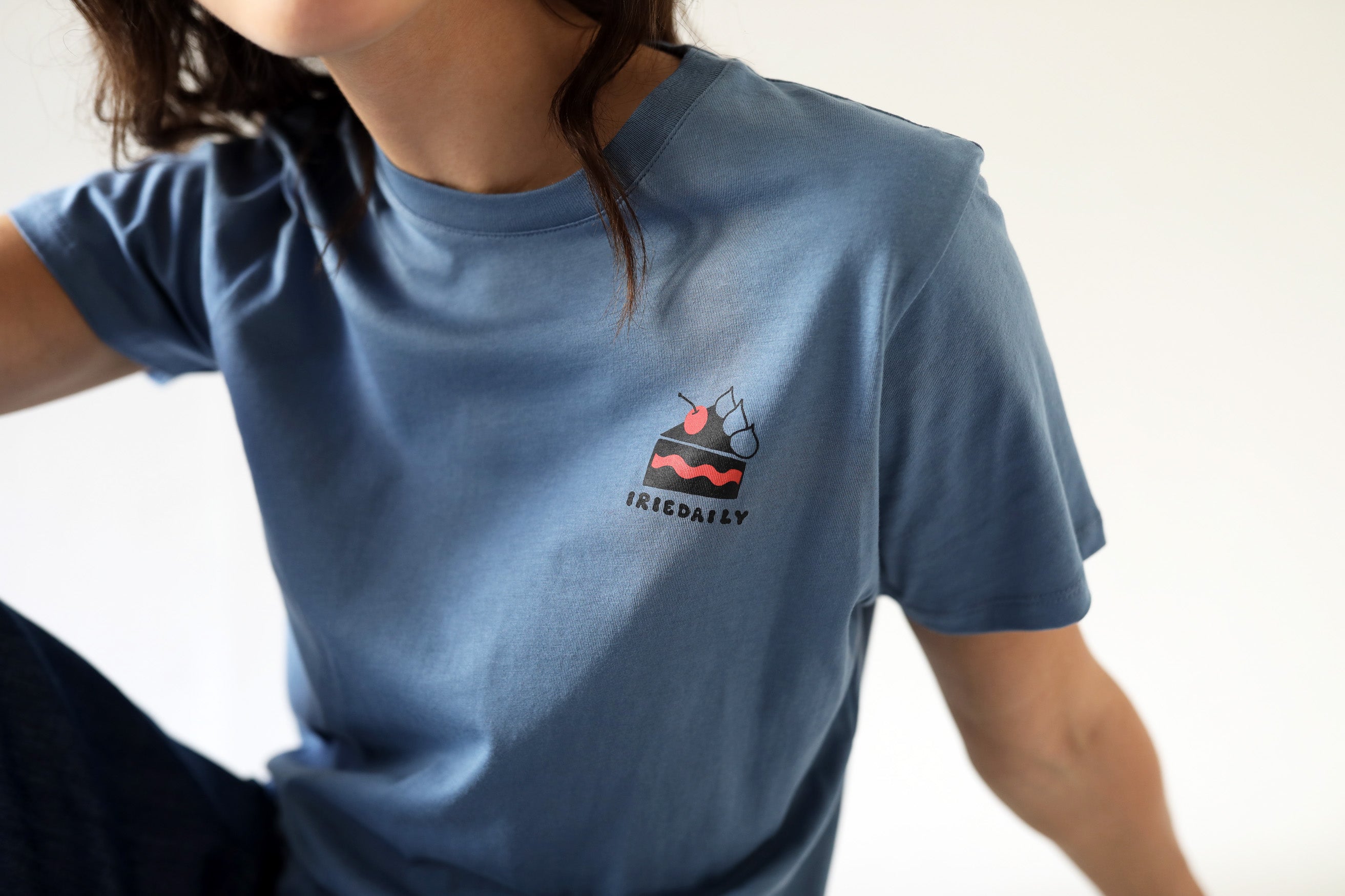 Womens Yoga Club T-Shirt Greyblue