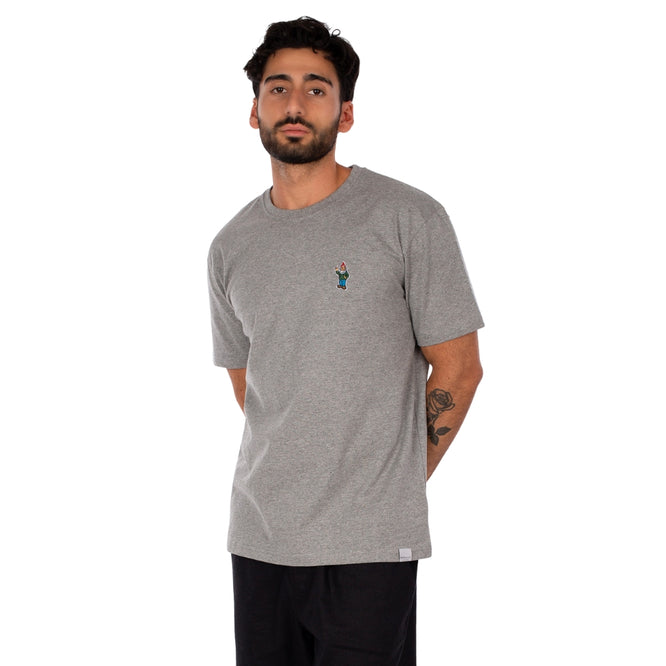 Kleiner Zwerg Emb T-Shirt Grau Mel
