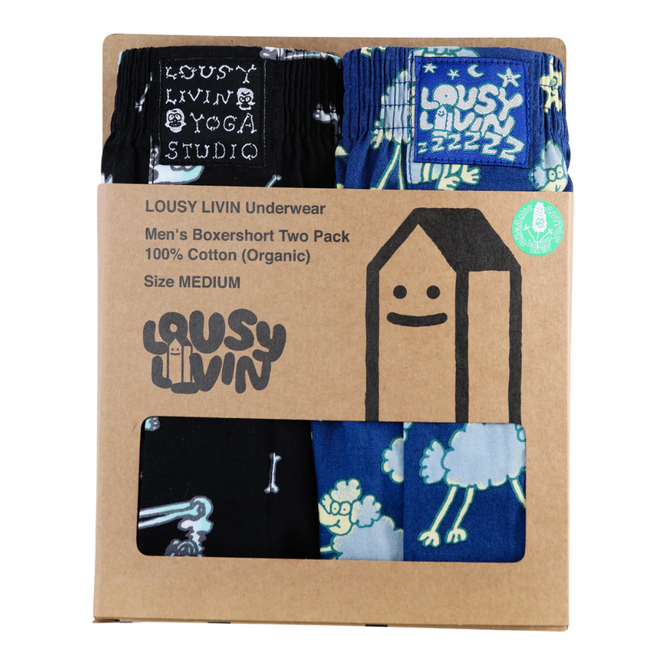 Sheep & Yoga 2pack Boxershorts Purify