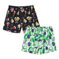 Jersey Stretch 2pack Boxershorts Black/ White