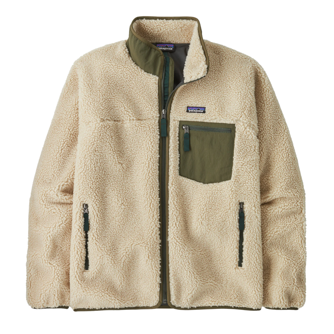 Classic Retro-X® Fleece Jacket Dark Natural/ Basin Green