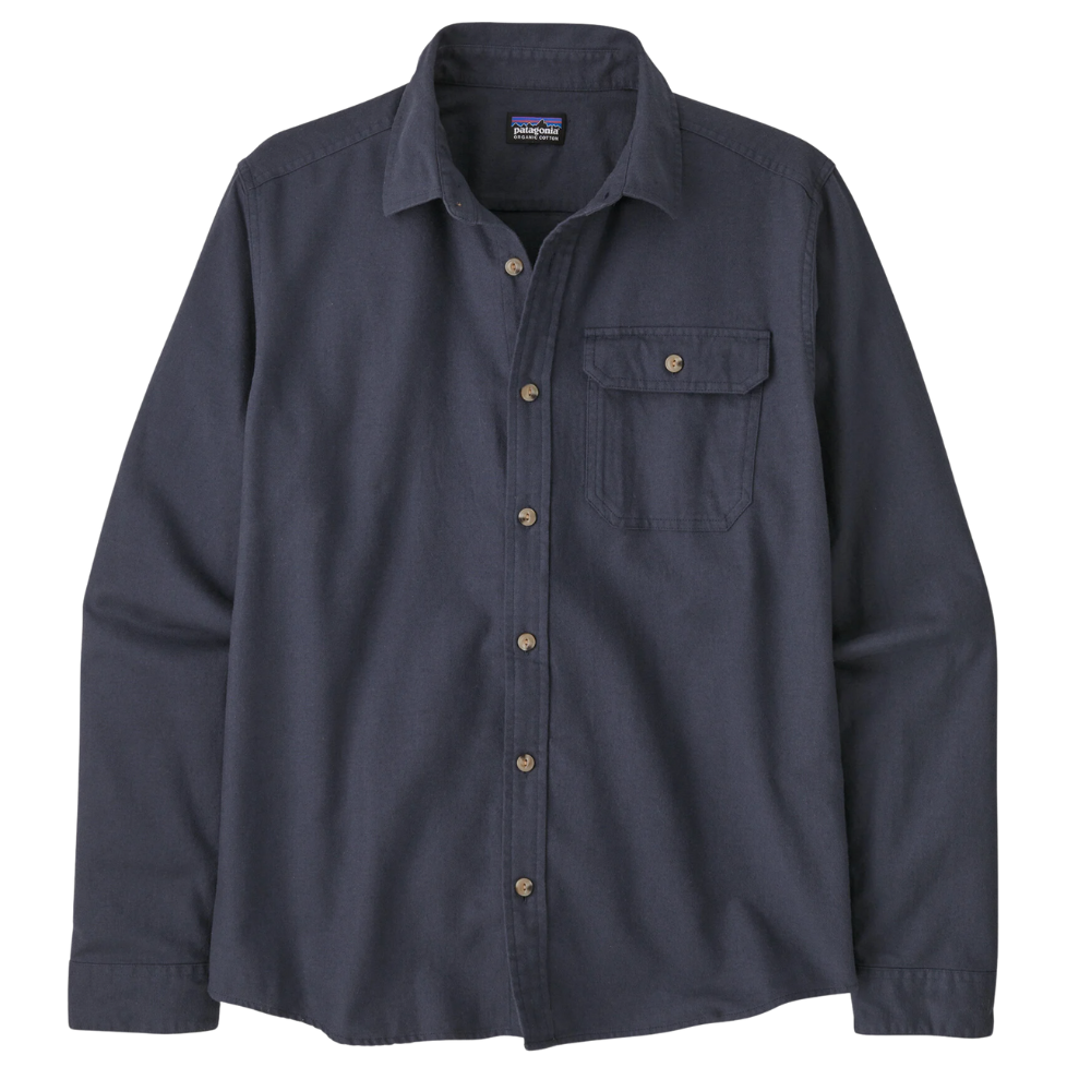 Long-Sleeved Lightweight Fjord Flannel Shirt Smolder Blue