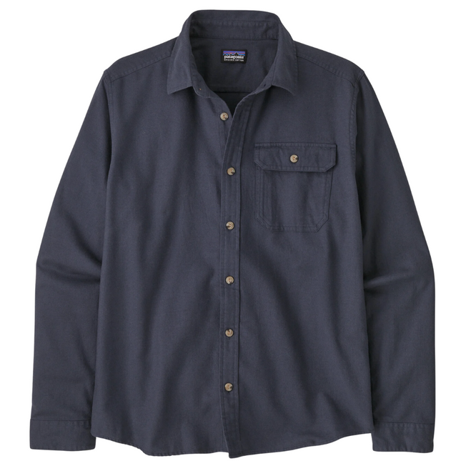 Long-Sleeved Lightweight Fjord Flannel Shirt Smolder Blue