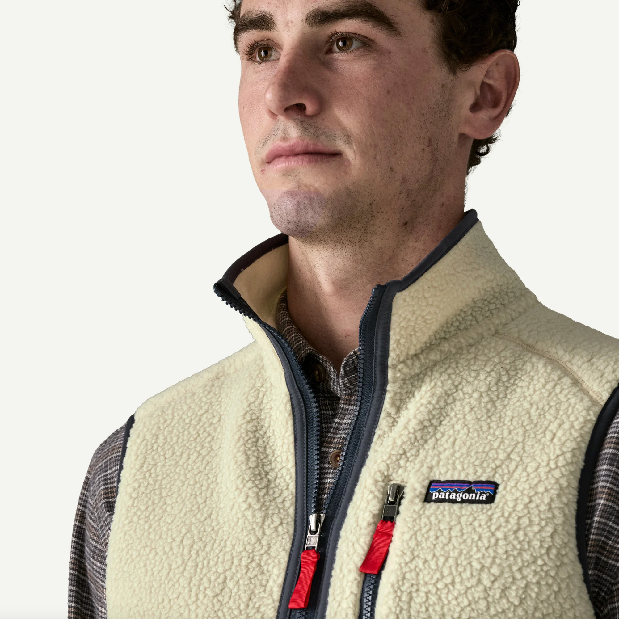 Retro Pile Fleece Vest Black/ Forge Grey