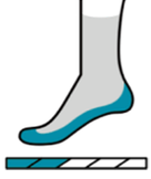 Hike Mountain Range Licht Kissen Socken Nightfall Blau