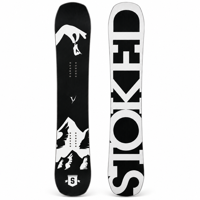 Drop-In Schwarz 2024 Snowboard