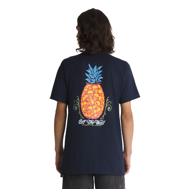 Ananas-Totenkopf-T-Shirt Navy