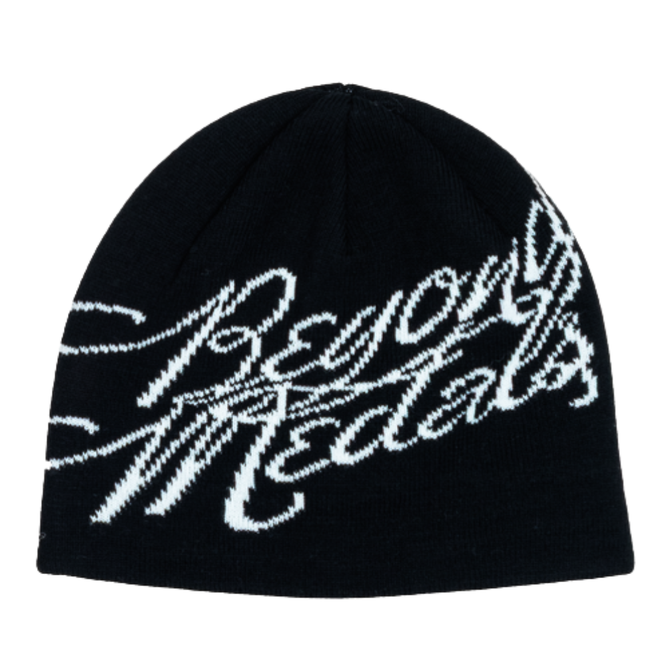 Jacquard Beanie Logo Black