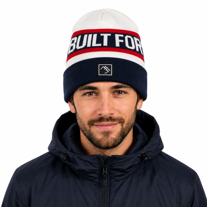 Beanie Mantra White/Red/Blue