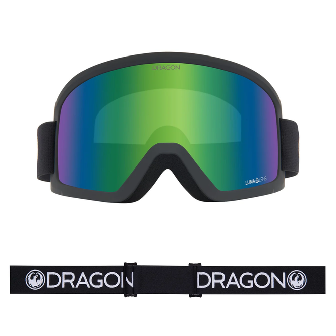 DX3 L OTG Black LumaLens Green Ionized Snowboard Goggles