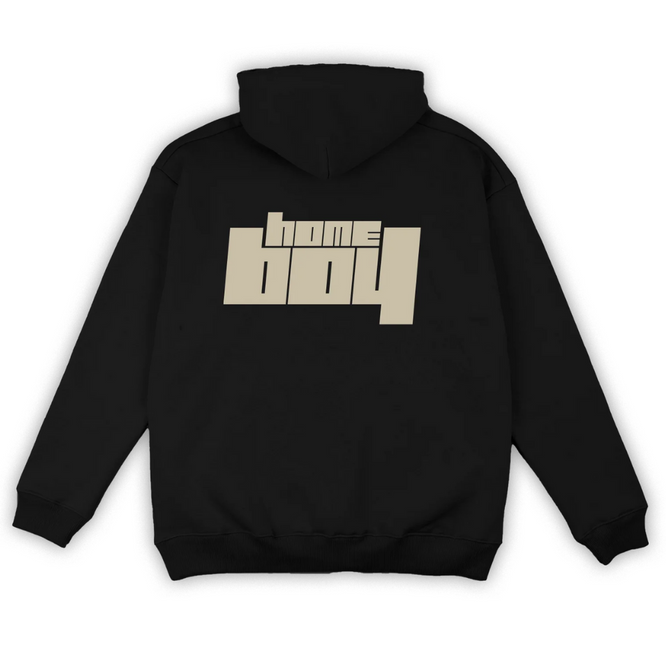 Bold Boy Zip Hoodie Black