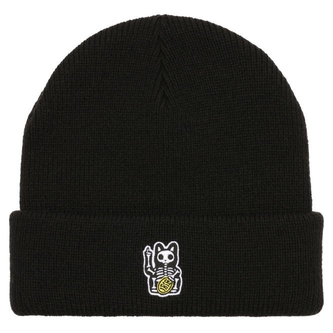 Hallow Cat Beanie Black