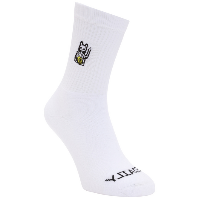 Hallow Cat Socks White