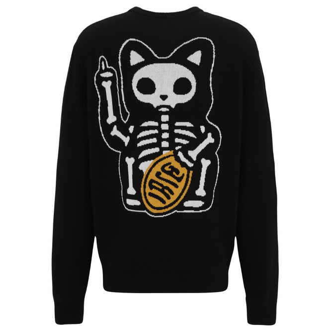 To The Bone Knit Crewneck Black