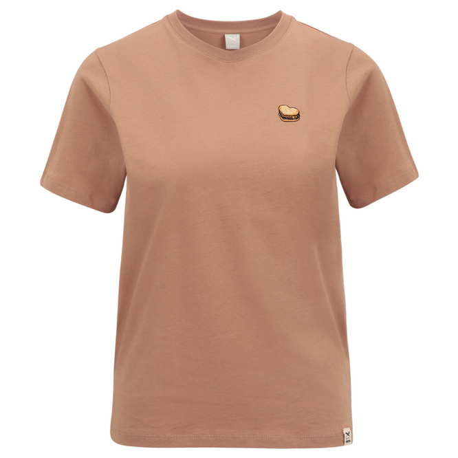 Womens Burger Love T-Shirt Cedar Rose