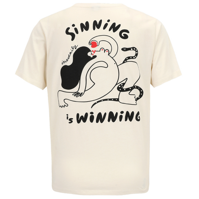 Womens Sinning T-Shirt Undyed