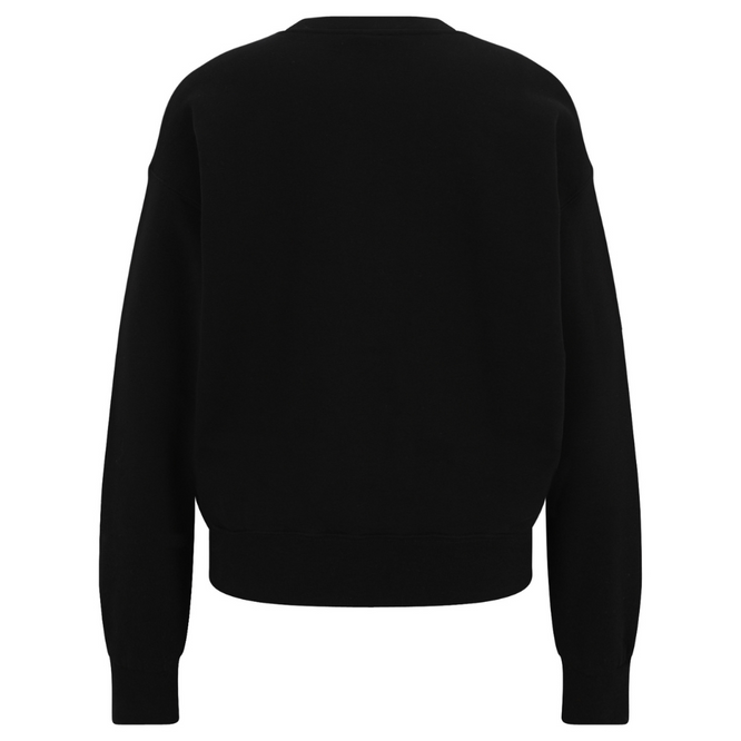 Womens Skate Heart Crewneck Black