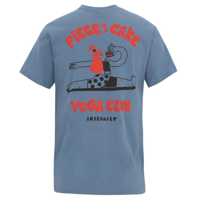 Womens Yoga Club T-Shirt Greyblue