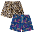 Jersey Stretch 2pack Boxershorts Black/ White