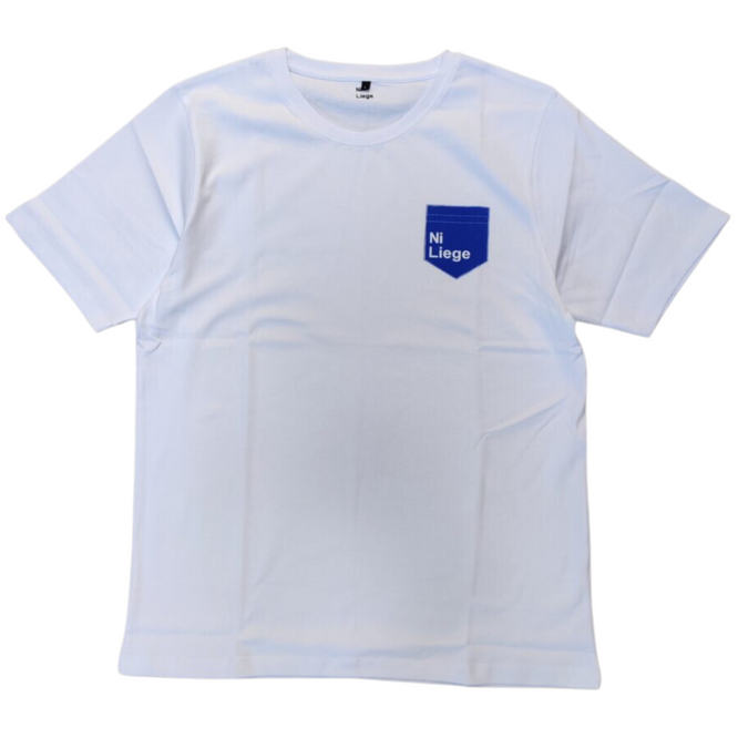 Taschen-T-Shirt Weiß