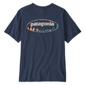 95' Oval Logo T-Shirt New Navy Kaleido