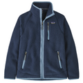 Kids Retro Pile Jacket New Navy/Light Plume Grey