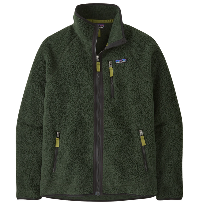 Retro Pile Fleece Jacket Old Growth Green