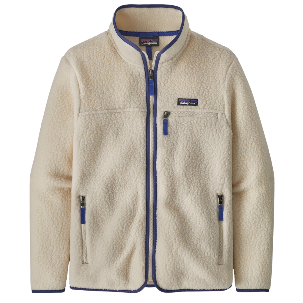 Womens Retro Pile Fleece Jacket Natural