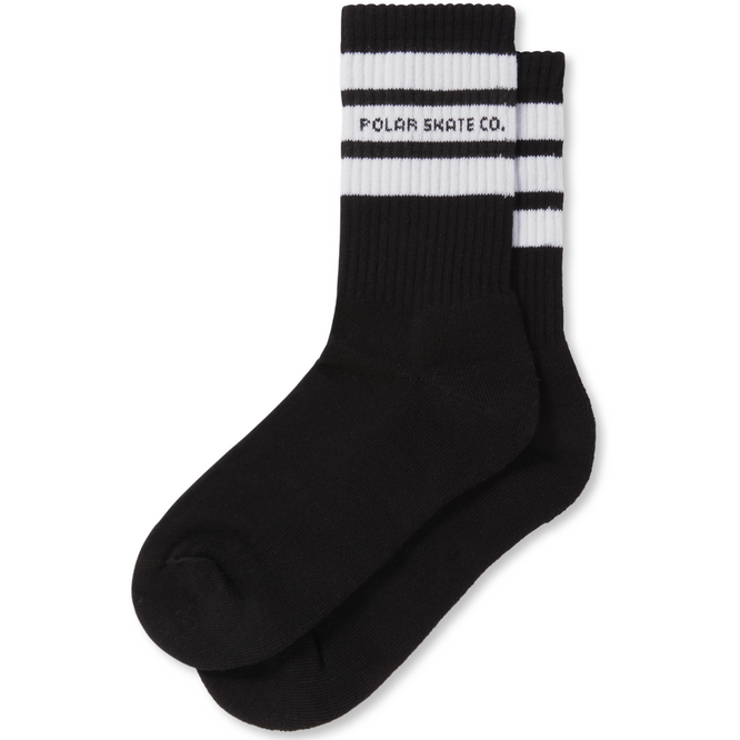 Fat Stripe Socken Schwarz