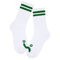 Happy Sad Rib Socks White/Green