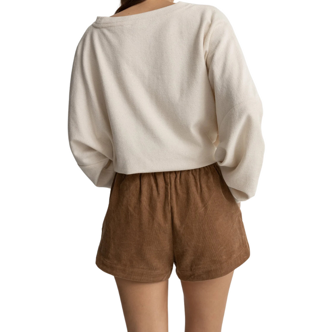 Mazzy Cord-Shorts Camel