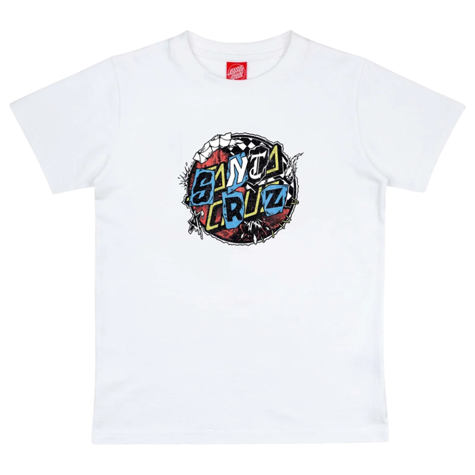 Kids Pay Off Dot Front T-Shirt White