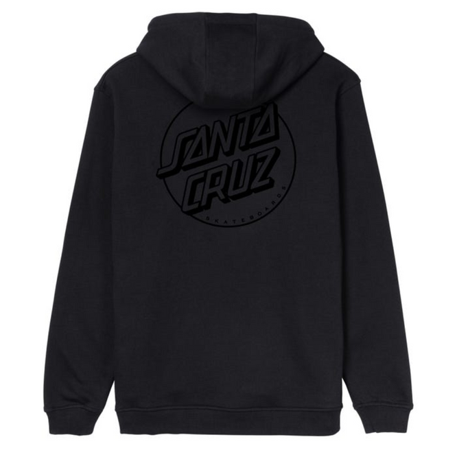 Tonal Opus Dot Stripe Hoodie Black
