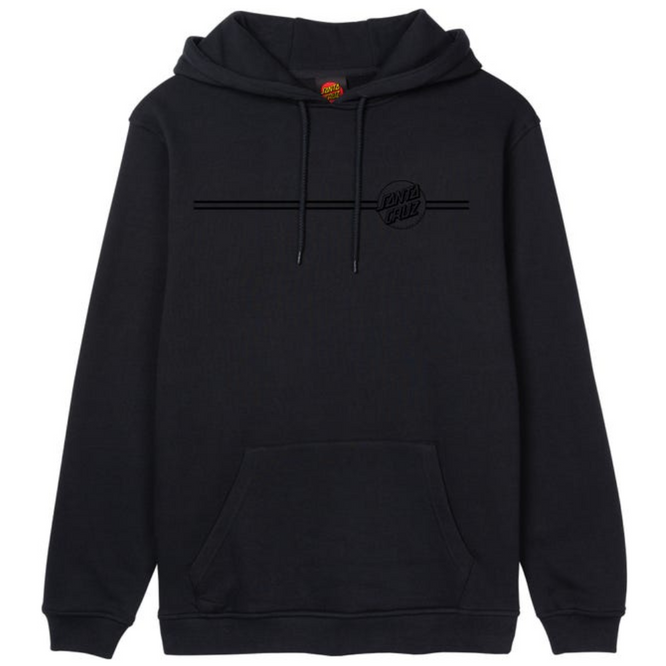 Tonal Opus Dot Stripe Hoodie Black