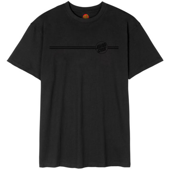 Tonal Opus Dot Stripe T-Shirt Black