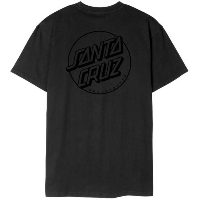 Tonal Opus Dot Stripe T-Shirt Black