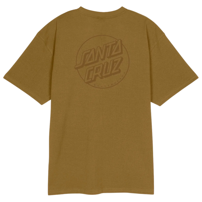 Tonal Opus Dot Stripe T-Shirt Bronze
