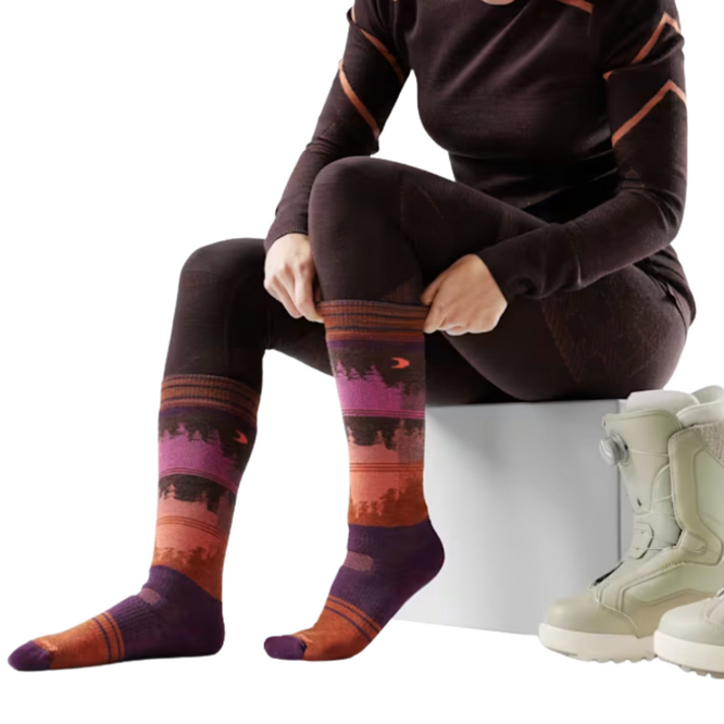 Womens Snowboard Full Cushion Twilight Vista OTC Socken Lila Iris