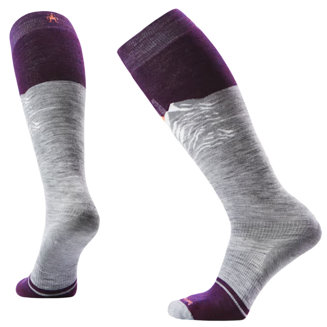 Womens Snowboard Targeted Cushion Valley Socken OTC Light Gray
