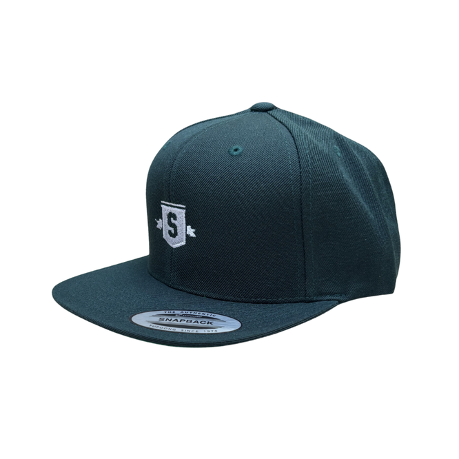Classic Shield Snapback Cap Spruce