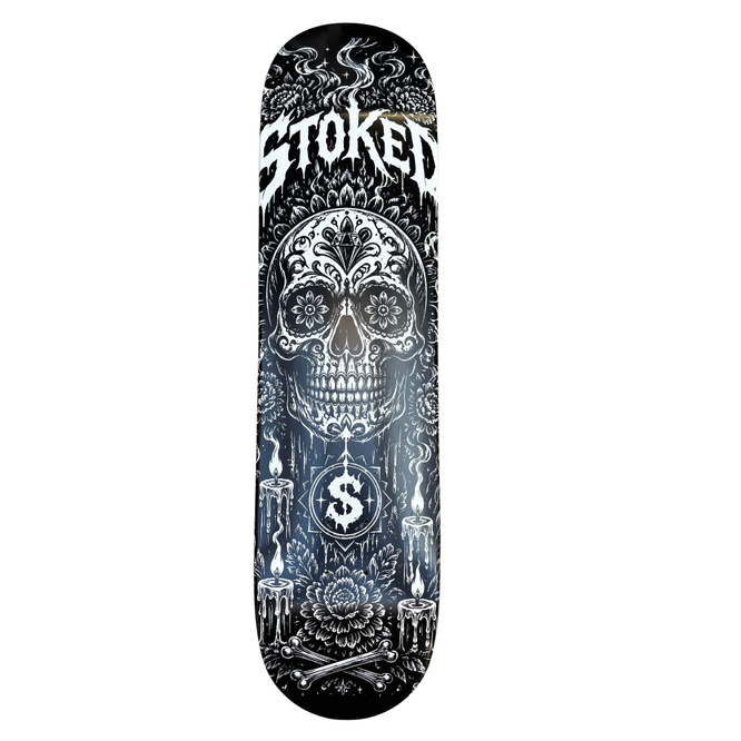 Flor de Muerte Glow in the Dark Skateboard Deck