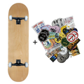 Stoked Blanco Sticker Complete Skateboard