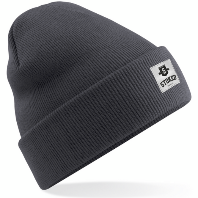 Original Cuffed Shield Beanie Graphitgrau