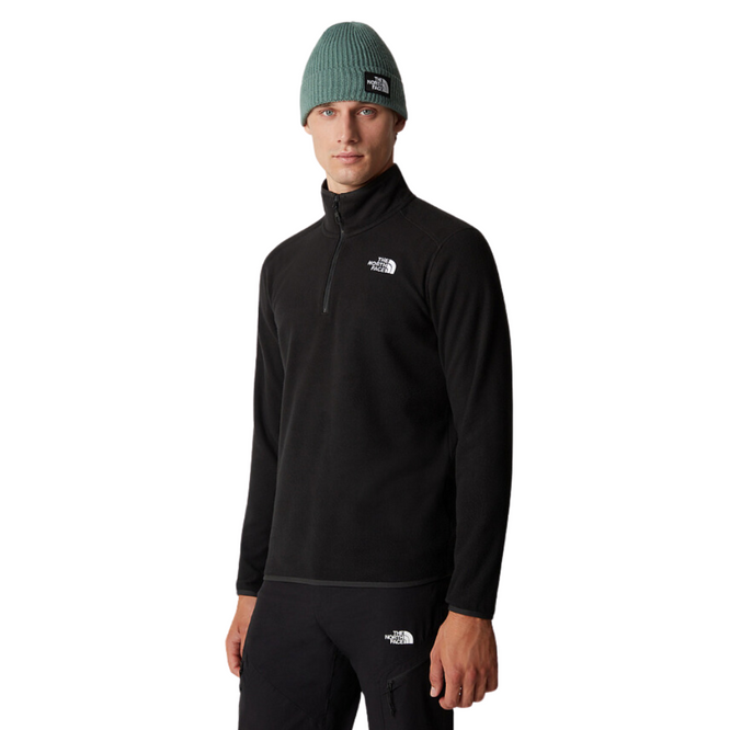 100 Glacier 1/4 Zip TNF Schwarz