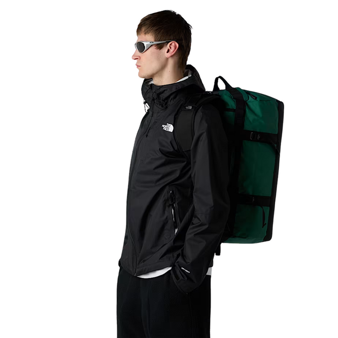 Base Camp S Duffel Bag Evergreen/TNF Black