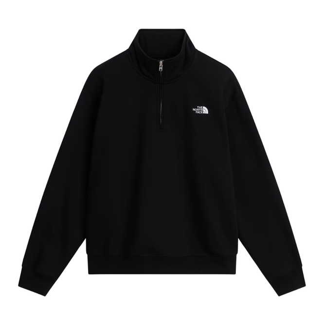 Essential Simple Dome 1/4 Zip Hoodie TNF Black