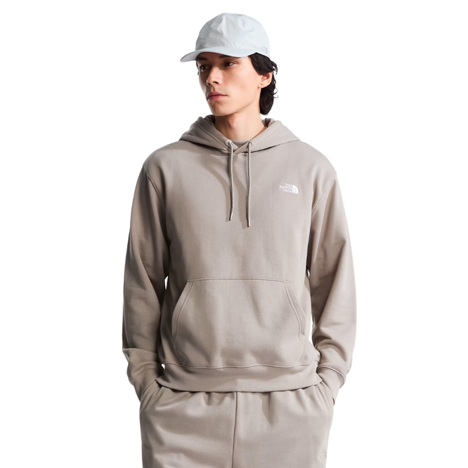 Essential Terry Simple Dome Relaxed Hoodie Stone Slab