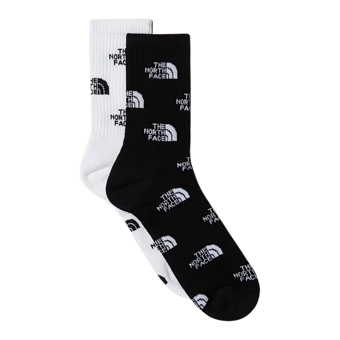 Everyday Crew Logo 2Pack Socks TNF Black/Asphalt Grey